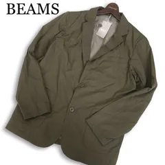 【新品 未使用】 BEAMS LIGHTS ビームス ライツ 春夏★ ナイロン 2B アンコン テーラード ジャケット Sz.M　メンズ 定価2万のサムネイル