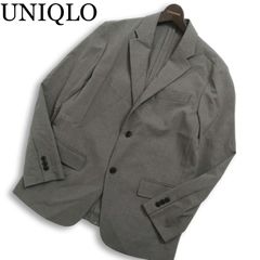 UNIQLO テーラードジャケット 千鳥格子 黒 ホワイト L 0513-A - メルカリ