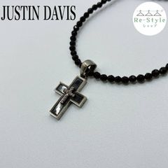 定価5.4万☆Justin Davis オニキス装飾クロスネックレス2 - メルカリ