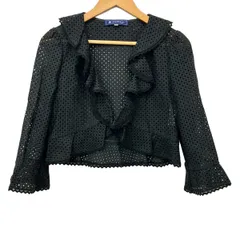 M'S GRACY(エムズグレイシー) ジャケット サイズ38 M レディース美品  - ダークネイビー 長袖/フリル/メッシュ/春/秋