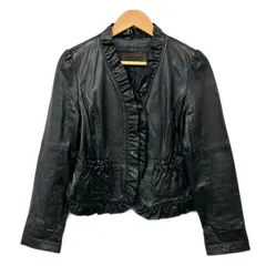 TO BE CHIC(トゥービーシック) ジャケット サイズ40 M レディース - 黒 長袖/レザー/フリル/秋/冬のサムネイル