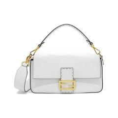 FENDI ホワイト ショルダーバッグ MAMMA - メルカリ