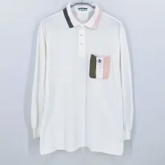 マンシングウェア メンズ 春夏 カラの長袖Tシャツ アイボリー LA (HU44697)のサムネイル