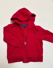 ポロ ラルフローレン キッズ レッド フードジップアップ 24Mのサムネイル