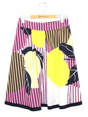 MARNI ピンクマルチカラー ひざ丈スカート サークル 00s Archive MARNI ピンクマルチカラー ひざ丈スカート サークル 00s Archive
