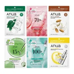 Anua シートマスク 各7枚入×3点セット 全6種より選択 スキンケア 保湿 敏感肌 肌荒れ ニキビ マスクパック 韓国コスメ アヌア ※ポスト投函