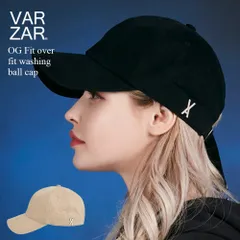 VARZAR バザール OG Fit over fit washing ball cap 韓国 帽子 キャップ 深めのサムネイル