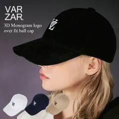 VARZAR バザール 3D Monogram logo over fit ball cap 韓国 帽子 キャップ 深めのサムネイル
