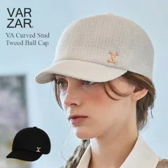 VARZAR バザール VA Curved Stud Tweed Ball Cap 帽子 キャップ 深め ツイードのサムネイル