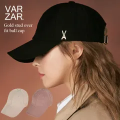 VARZAR バザール Gold stud over fit ball cap 韓国 帽子 キャップ 深めのサムネイル