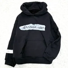極美品 MM6 Maison Margiela エムエムシックス メゾンマルジェラ 反転ロゴ リバーシブル パーカー フーディ スウェット Sサイズ ブラック 黒 オーバーサイズ 冷房対策 ボーナス 夏休み 旅行 秋先取り ギフトのサムネイル