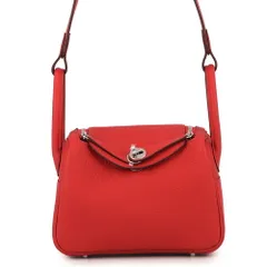 エルメス ハンドバッグ リンディ ミニ ルージュラデュー/シルバー金具 トリヨンクレマンス G刻印 HERMES バッグ 2wayショルダーバッグのサムネイル