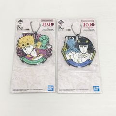 조조의 기묘한 모험 GOLDEN WIND 이치 반 쿠지 K상 러버 매력 조르노 조바아나 브로노 부차라티 2종 2개 세트 키홀더