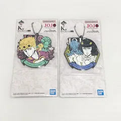 ジョジョの奇妙な冒険 GOLDEN WIND 一番くじ K賞ラバーチャーム ジョルノ・ジョバァーナ ブローノ・ブチャラティ 2種2個セット キーホルダー