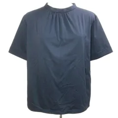 ジェイプレス J.PRESS 24SS 接触冷感 プレーティングジャージー モックネック カットソー 半袖 M 紺 ネイビー KKGJCA0720 /Xのサムネイル