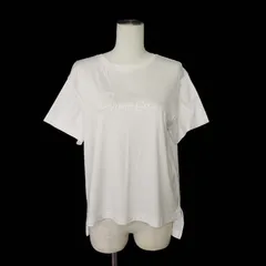コムサ COMME CA ギザリヨセルスムース プルオーバー Tシャツ 半袖 ビーズ スパンコール セルロース コットン 9 ホワイト 白のサムネイル