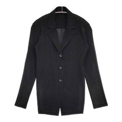 pleats please イッセイミヤケ ジャケット 黒 - メルカリ