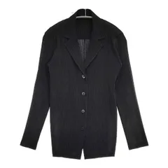 ISSEY MIYAKE プリーツ  IM43FD431 ジャケット ブラック レディース イッセイミヤケ【中古】6-0513M∞のサムネイル
