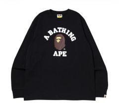 BAPE Mad Face College Long Sleeve Tee XL - メルカリ