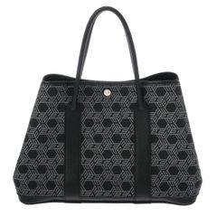 HERMES エルメス ガーデンパーティーPM トワルソーアッシュHロゴ 希少