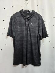 美品】ナイキゴルフ ポロシャツ XL ストライプ グレー Dri-FIT - メルカリ