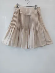ピA764●MOSAIQUE●モザイク●ひざ丈スカート●プリーツ●レディース●size38●白のサムネイル