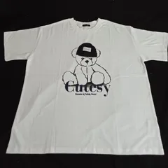 【未使用品】【アウトレット】tip top　テディベア　　オーバーサイズ　Tシャツ  　オフシロ　AUM5-87Gのサムネイル