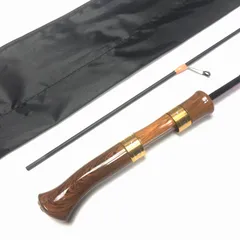 レトロ 6フィート (1.8m) スピニングロッド 2ピース (L) ルアーロッド トラウトロッド エリアトラウト 渓流ロッド バスロッド 岩魚 ニジマス メバル アジング [レトロ6ft(1.8m)スピニングロッド2ピース(L)]のサムネイル