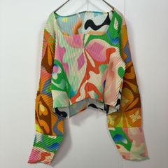 PLEATS PLEASE 五分袖 トップス マルチカラー - メルカリ