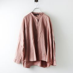 リフレクト バンドカラーシャツブラウス 美品 アッシュピンク 綺麗 