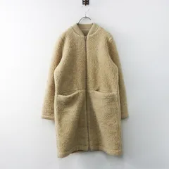 ポーランド製 コールドブレーカー COLD BREAKER ウールボアコート XXXS ベージュ／アウター 羽織り ロング ノーカラー【2400014982763】のサムネイル