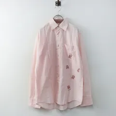 メンズ カールヘルム KARL HELMUT ロゴパッチコットンシャツ M/ピンク メルローズ ブラウス 長袖【2400014978391】のサムネイル