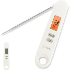 ドリテック(dretec) 折りたためるクッキング温度計 温度計 デジタル温度計 -50～300℃ 温度計 料理用 ペット 自動電源オフ アイボリーのサムネイル