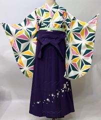 二尺袖着物袴フルセット 麻の葉柄 袴選択可能 NO18266-04 - メルカリ