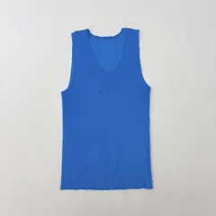 PLEATS PLEASE ISSEY MIYAKE プリーツプリーズ イッセイミヤケ プリーツ ノースリーブ カットソー ブルー 系 サイズ 3 805-0030のサムネイル