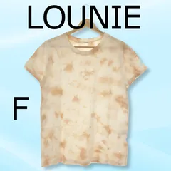 LOUNIE ルーニィ トップス Tシャツ お洒落 半袖 カジュアル レディース ベージュ 総柄 Ｆのサムネイル