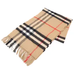 BURBERRY (バーバリー) チェック柄 カシミヤ マフラー ストール ブラウン 8018173のサムネイル