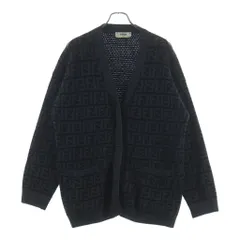 FENDI (フェンディ) ズッカ柄 ニット カーディガン グレー #40 FZC950のサムネイル