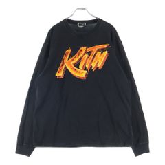 KITH (키스) × MARVEL CAPCON Street Figther Flame Tee 마블 캡콤 스트리트 파이터 크루넥 긴팔 T셔츠 컷소우 롱 슬리브 25-072-060-0035-4-0