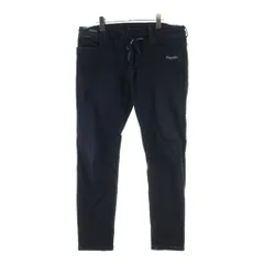 OFF-WHITE (オフホワイト) SKINNY REGULAR ロゴプリント スキニーレギュラーデニムパンツ ブラック/ホワイト OMYA002S19 C260251001のサムネイル