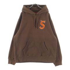 堀米雄斗着用✨】シュプリーム デビル ツノ Sロゴ パーカー L ブラウン