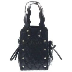 NO BRAND (ノーブランド) NORI ENOMOTO lundi nuit レザー 2WAY ハンド ショルダーバッグ ブラックのサムネイル