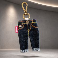桃太郎ジーンズ 桃太郎JEANS キーホルダー ミニチュア ジーンズ 岡山