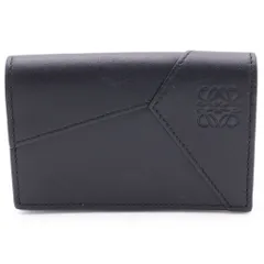 LOEWE (ロエベ) Puzzle Edge Card Holder パズルエッジカードホルダー アナグラムロゴカードケース 名刺入れ C510M97X03 ブラックのサムネイル
