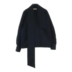 SAINT LAURENT PARIS (サンローランパリ) ショールブラウス ブラック 775238Y001W1000のサムネイル