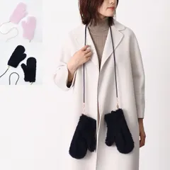 MAX MARA マックスマーラ 手袋 OMBRATO オンブラート テディベア ミトン 2614561061600 レディース ピンク ネイビー アルパカ ウール ギフト プレゼントのサムネイル