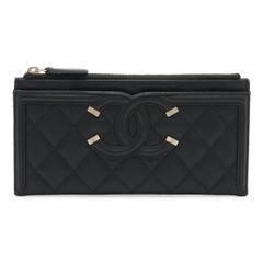 最高峰品】CHANEL シャネル CCフィリグリー 長財布 ココマーク 黒