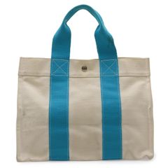 エルメスHERMES☆ボラボラビーチトートバッグPMフールトゥ青