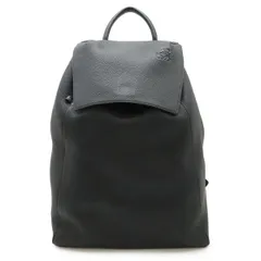 LOEWE ロエベ ドローストリング バックパック リュックサック アナグラム  カーフスキン レザー ブラック 黒 シルバー金具 B871J17X01のサムネイル