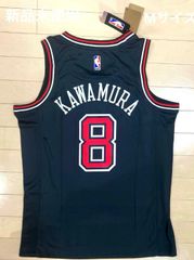 【限定・希少・新品未着用】 NBA 河村勇輝 シカゴブルズ 48 L 新品未使用】NBA シカゴブルズ 河村勇輝 ユニフォーム ゲームシャツ 赤